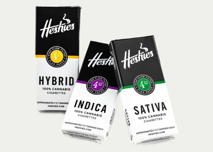 Premium packaging for cannabis cigarettes.